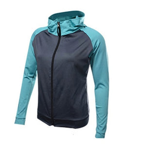 Women Sports Suit Yoga Set Solid Color Long Sleeve Zipper Jacket+Shirt+Bra+Pantss Fitness Women Sportswear Workout Clothes