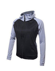 Women Sports Suit Yoga Set Solid Color Long Sleeve Zipper Jacket+Shirt+Bra+Pantss Fitness Women Sportswear Workout Clothes
