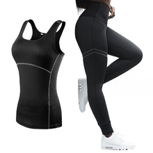 Load image into Gallery viewer, Sleeveless Yoga Set Women Running Fitness Sport Vest+pants Yoga Leggings Gym Clothes Jogging Sport Suit Sport Clothes